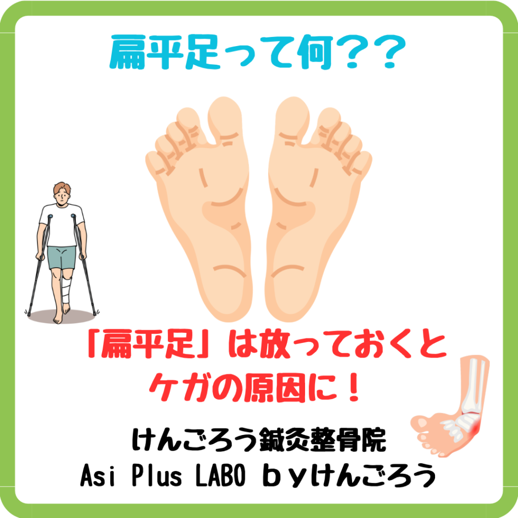 こんにちは😃けんごろう鍼灸整骨院です♪

今回は扁平足についてお話ししようと思います！

扁平足とは、足裏のアーチ（土踏まず）が潰れている状態。
特にスポーツを頑張る学生にとっては、
・疲れやすくなる
・足首の捻挫が多くなる
・膝や腰にも負担がかかる
などのデメリットが。

当院では、扁平足による痛み・姿勢の崩れをチェックし、
「足裏トレーニング」や「インソール指導」でケアしています！

鎌倉市大船 けんごろう整骨院
【足歪み/外反拇趾/背骨骨盤矯正/交通事故治療／産前産後矯正/アスリートケア/ライブトレーナー／栄養指導】

神奈川県鎌倉市岩瀬1-1-30鎌倉ミレハウス101
0467-43-3400
～JR大船駅徒歩10分～

営業時間
9時～12時30分
15時～20時（最終予約受付19時30分）
休診 日曜日 身体の痛みを根本から変えていきます

～新しい自分になれる場所～ ネット予約が×でつながらない場合は直接お電話でお問い合わせくださいませ！！ 

【@kamakurakengorou 】
【#avatrainingstudio 】

#鎌倉#大船
#kamakurakengorou
#整骨院#鍼灸
#骨盤矯正#産後骨盤矯正
#大船骨盤矯正
#フットケア#足病学
#外反母趾#内反小趾
#インソール
#オーダーメイドインソール
#姿勢改善#体の歪み
#睡眠改善#睡眠の質
#自律神経